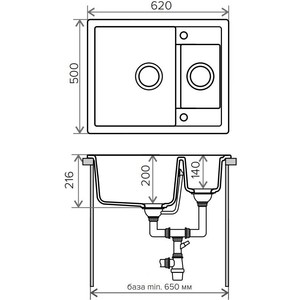 Кухонная мойка Tolero Classic R-109 №102 сафари (765568)