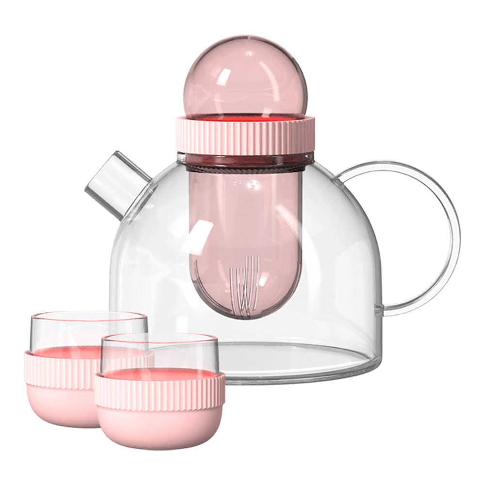 Заварочный чайник Kiss Kiss Fish Boogie Woogie Teapot, 800мл, розовый (TEAP04-U)