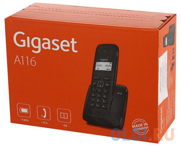 Телефон Gigaset A116 Black (DECT)