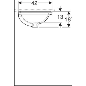 Раковина встраиваемая Geberit VariForm 48х39 (500.748.01.2)