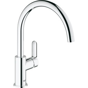 Кухонная мойка и смеситель Omoikiri Daisen 65 BL, Grohe BauEdge черная (4993684, 31367000) в Москвe