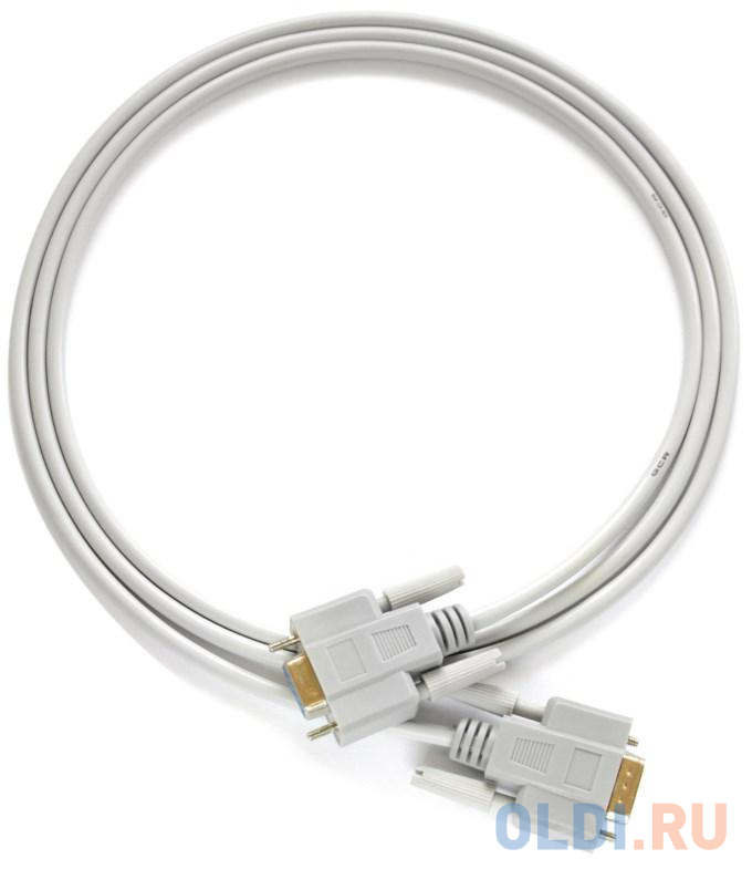 Greenconnect Кабель COM RS-232 порта соединительный 10m GCR- DB9CF2F-10m, 9F / 9F Premium, серый, пластиковый пакет