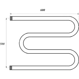 Полотенцесушитель водяной Point М-образный 500x600 (PN37556) в Москвe