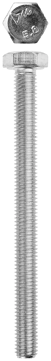 Болт с шестигранной головкой (ГОСТ 7798-70) Зубр, М20, 8 см, 933 DIN, оцинкованная сталь, фасовка 5 кг (303080-20-080)