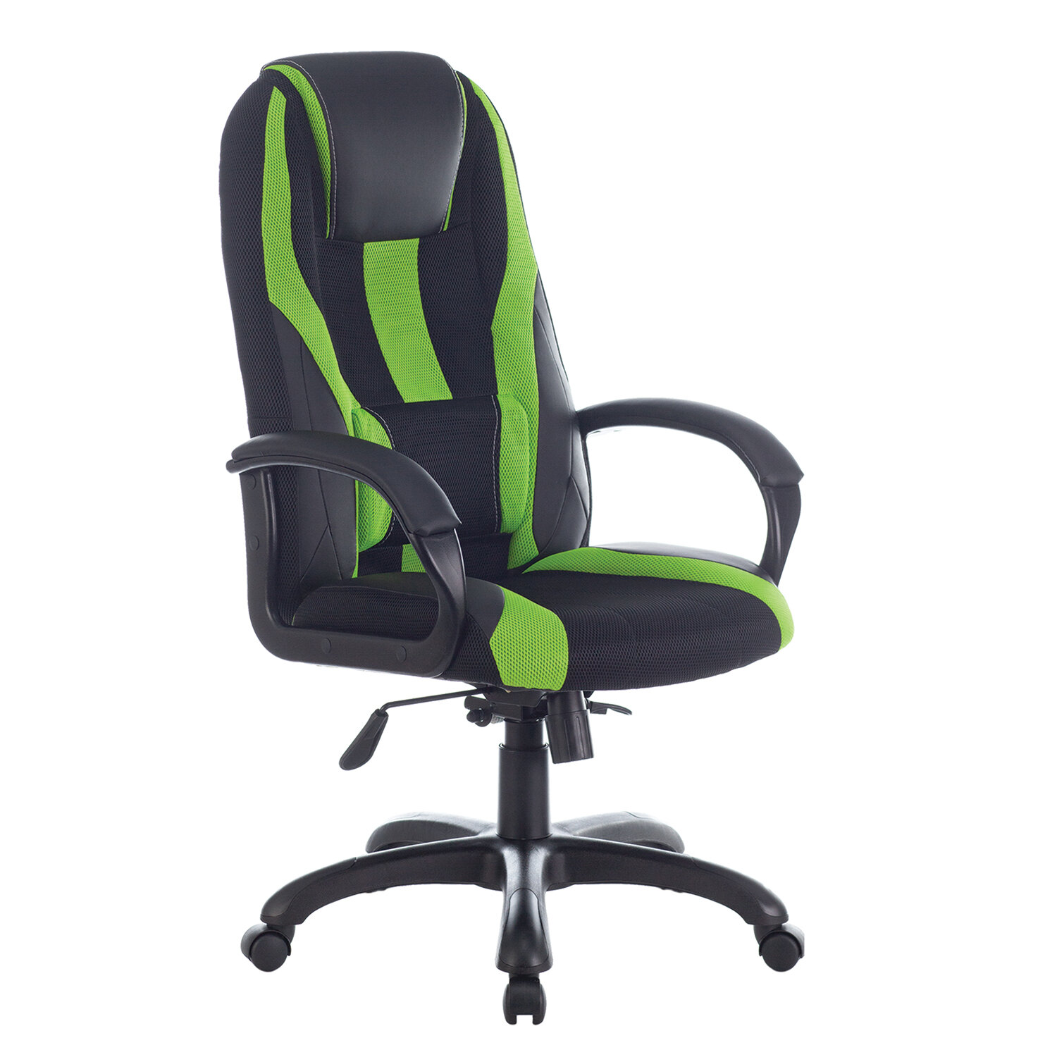 Кресло компьютерное BRABIX Premium Rapid GM-102 черное/зеленое (532419)