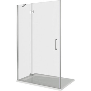 Душевая дверь Good Door Saturn WTW 110x185 левая, прозрачная, хром (WTW-110-C-CH-L) в Москвe