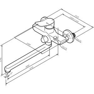 Смеситель для ванны Am.Pm X-Joy хром (F85A90000)