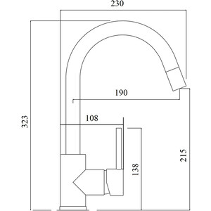 Кухонная мойка и смеситель GreenStone GRS-07-308, GS-003-308 черный