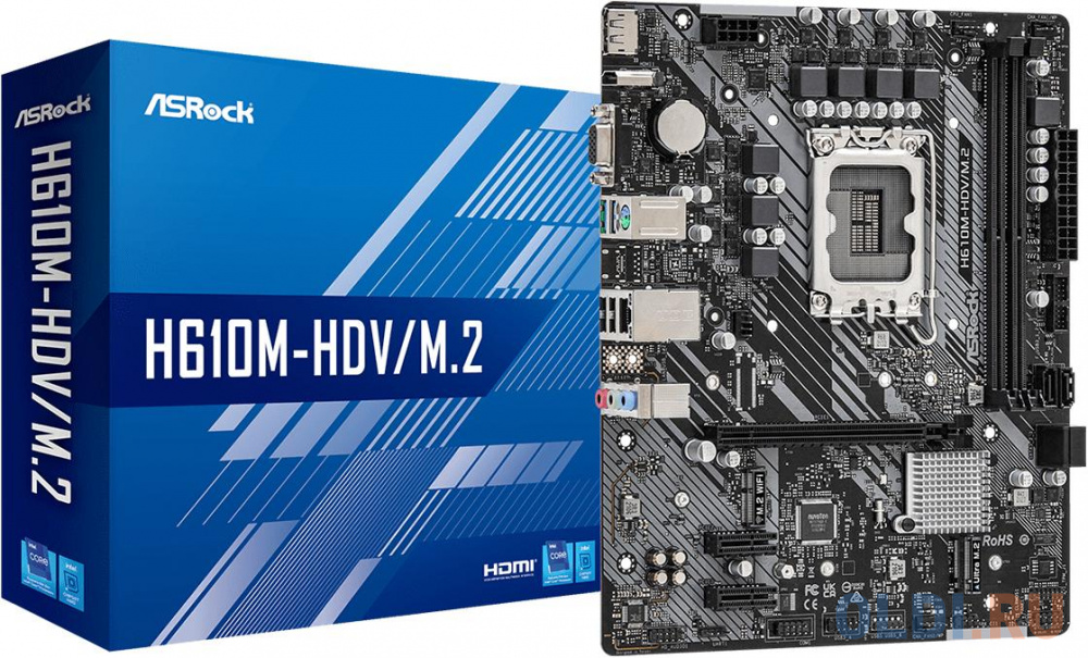 Материнская плата ASRock H610M-HDV/M.2 в Москвe