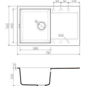 Кухонная мойка Omoikiri Sakaime 79 BE ваниль (4993277)