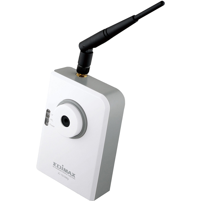 IP-камера Edimax IC-1510Wg 2.8мм, настольная, 0.3Мпикс, CMOS, до 640x480, до 20кадров/с, Wi-Fi, 0 °C/+45 °C, белый