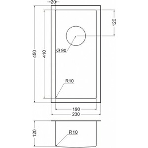 Дополнительная чаша EMAR EMB-126A PVD Nano Coppery