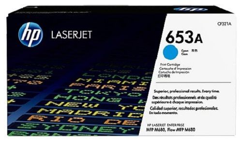 Картридж лазерный HP 653A/CF321AH, голубой, 16000 страниц, оригинальный для HP Color LaserJet Enterprise M680dn / M680f / M680z