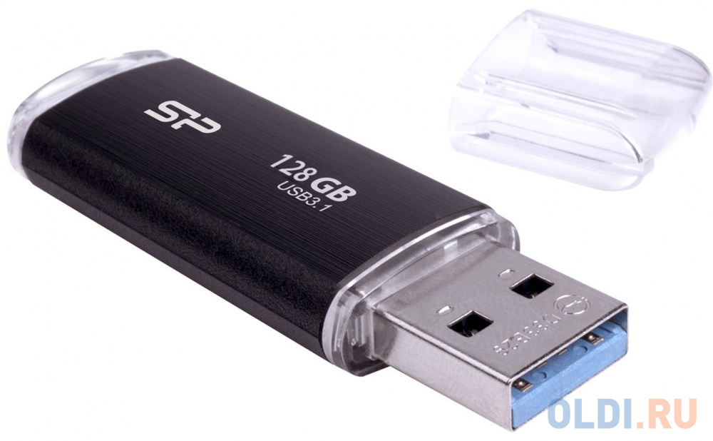 Флешка 128Gb Silicon Power Blaze B02 USB 3.1 черный SP128GBUF3B02V1K