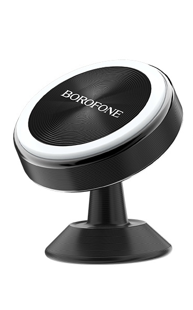 Автомобильный держатель Borofone BH5 Platinum metal для смартфона на приборную панель, черный (95255)
