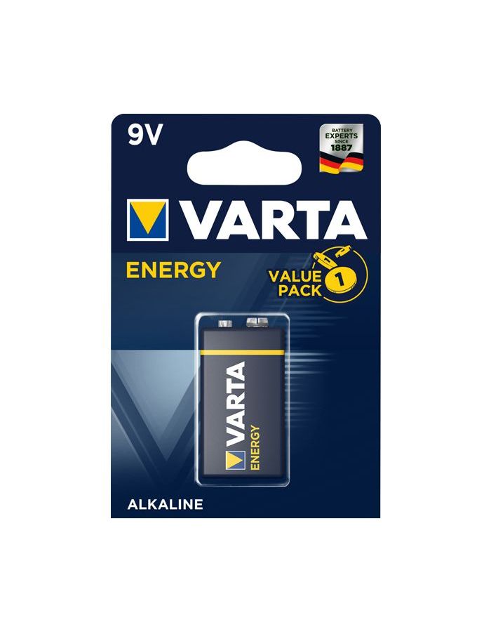 Батарейка Varta Energy 6LR6 9V, 1шт.