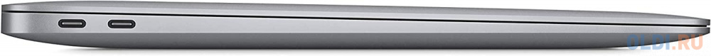 Ноутбук Apple MacBook Air A2337 M1 8 core 8Gb SSD256Gb/7 core GPU 13.3" IPS (2560x1600)/ENGKBD Mac OS grey space WiFi BT Cam