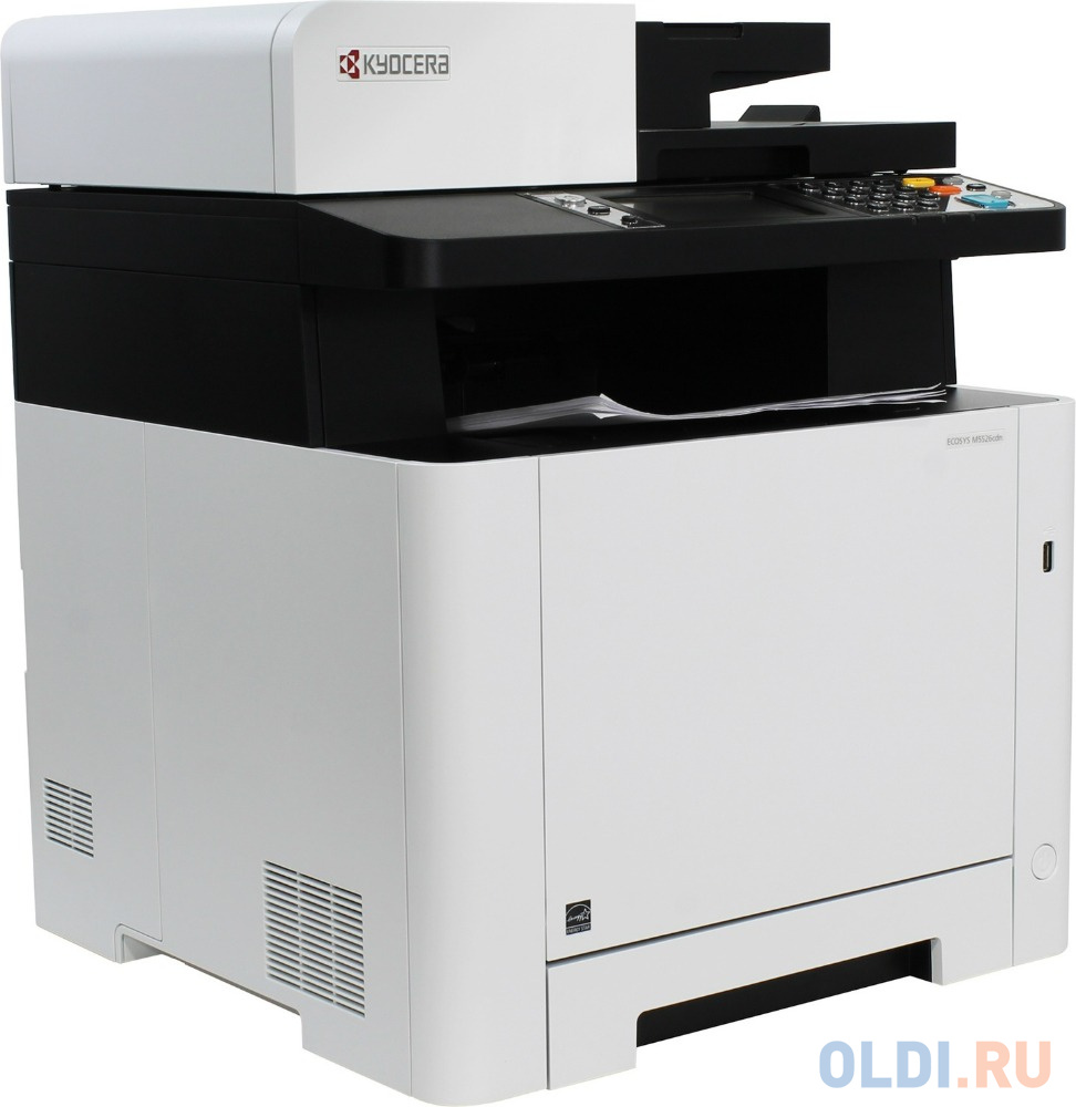 Kyocera ECOSYS M5526cdw, P/C/S/F, цв.лазерный, A4, 26 стр/мин, 1200x1200 dpi, 512 Мб, USB 2.0, Network, Wi-Fi, лоток 250 л., Duplex, автопод., старт.т в Москвe