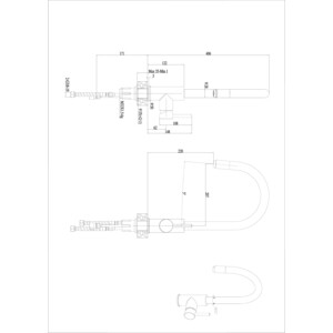 Смеситель для кухни Haiba сталь (HB70304-5) в Москвe