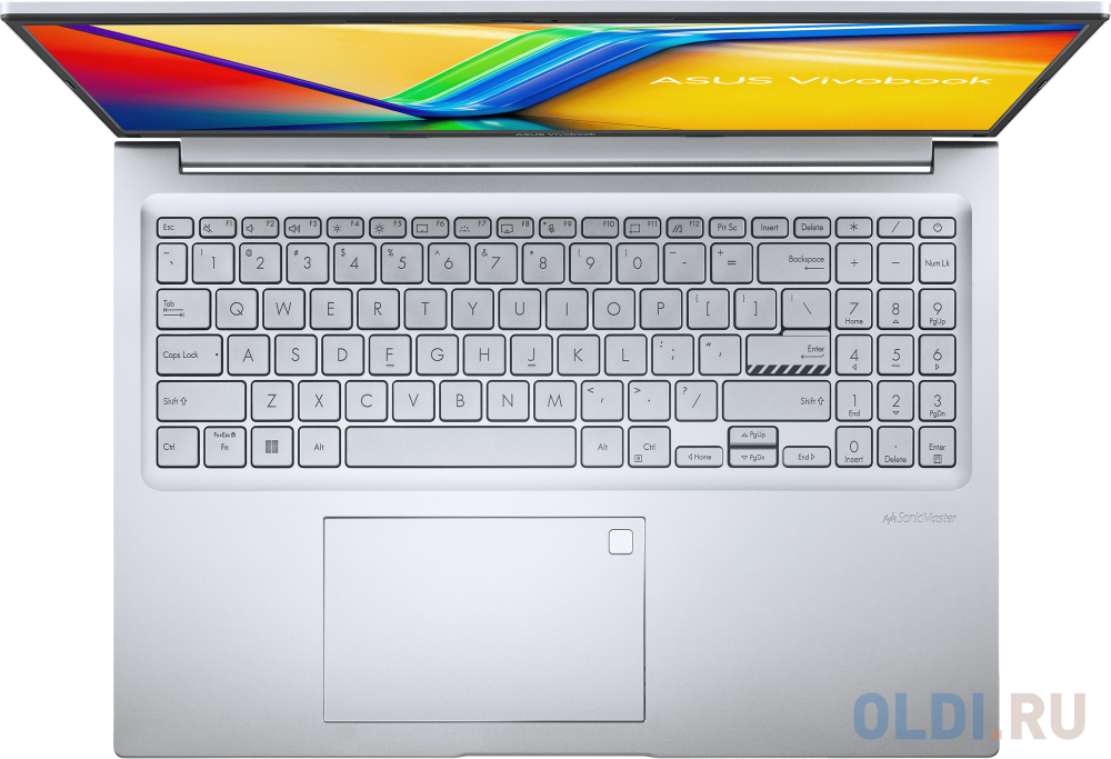 Ноутбук Asus VivoBook 16 X1605ZA-MB569 Core i3 1215U 8Gb SSD512Gb Intel UHD Graphics 16" IPS WUXGA (1920x1200) noOS silver WiFi BT Cam (90NB0ZA2-