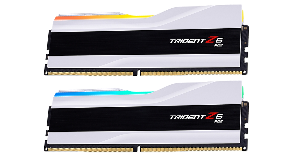 Комплект памяти DDR5 DIMM 64Gb (2x32Gb), 6400MHz, CL32, 1.4V, G.Skill, Trident Z5 RGB (GS_F5-6400J3239G32GX2-TZ5RW) Retail