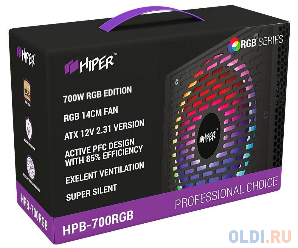 Блок питания HIPER HPB-700RGB 700 Вт