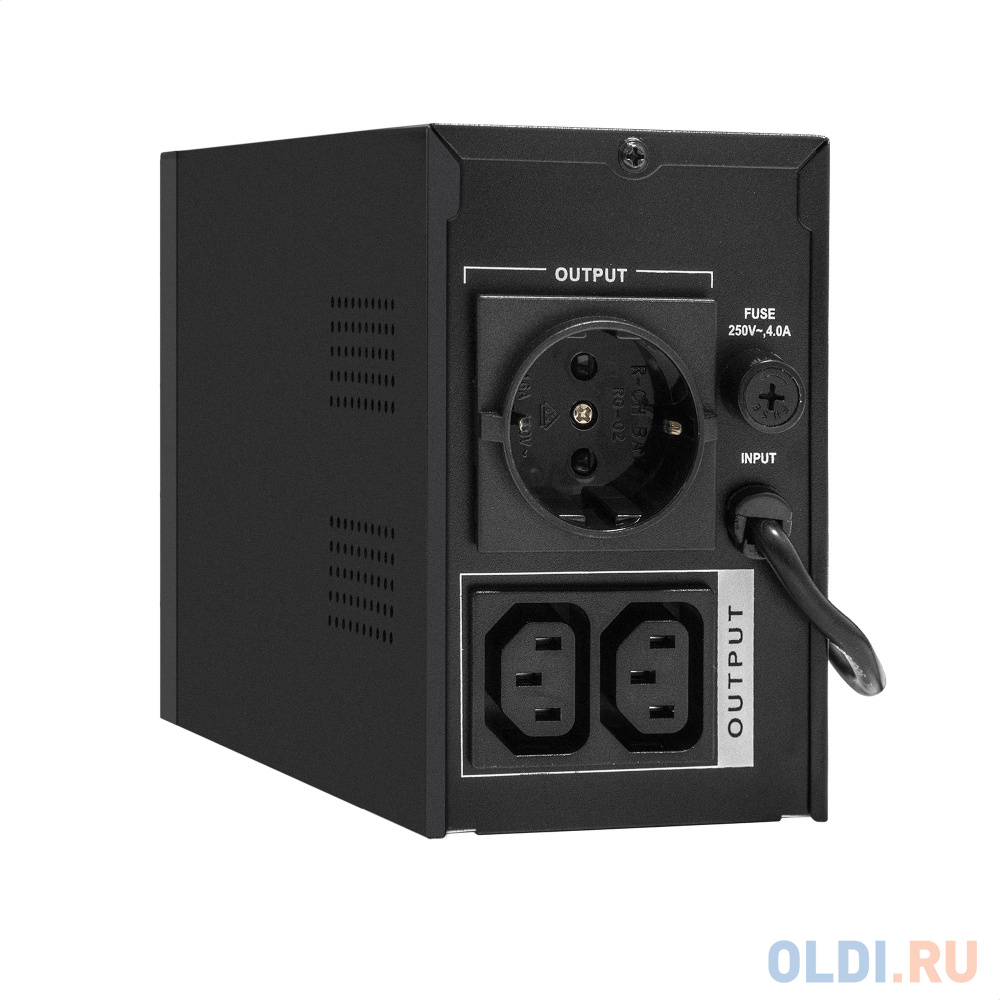 ИБП ExeGate Power Back BNB-650.LED.AVR.1SH.2C13 <650VA/360W, LED, AVR, 1*Schuko+2*C13, металлический корпус, Black>