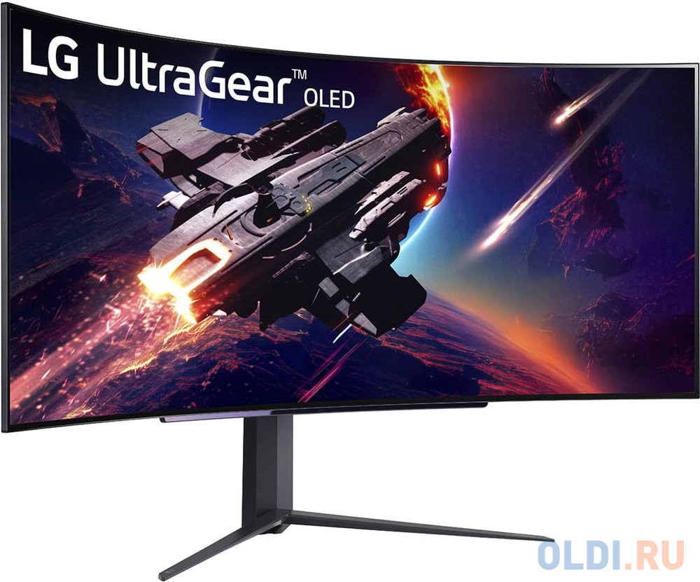 МОНИТОР 45" LG Gaming 45GR95QE-B Black регуоировка по высоте (OLED, 3440?1440, 240Hz, 0.3ms, 178°/178°, 1000 cd/m, 1M:1, в Москвe