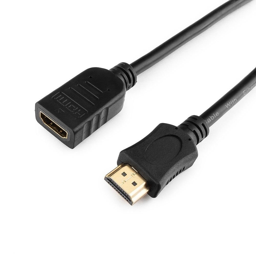 Кабель Gembird Cablexpert HDMI 19M/19F v2.0 0.5m Black CC-HDMI4X-0.5M