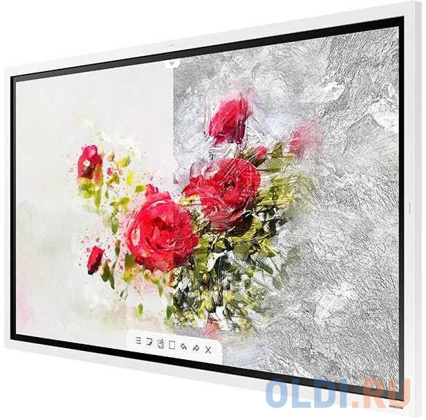 Панель Samsung 55" Flip Chart WM55R белый E-LED BLU LED 16:9 HDMI M/M матовая 4000:1 300cd 178гр/178гр 3840x2160 Ultra HD USB 28.2кг (RUS)