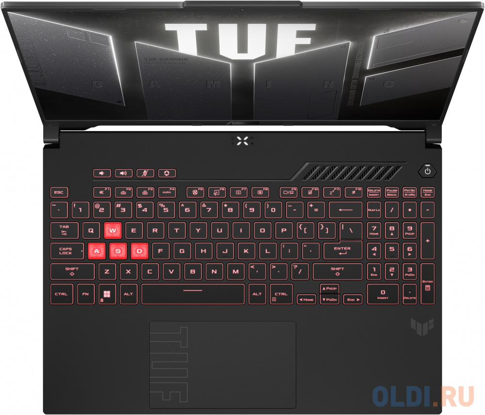 Ноутбук Asus TUF Gaming A16 FA607PV-N3035 Ryzen 7 7845HX 16Gb SSD1Tb NVIDIA GeForce RTX4060 8Gb 16" IPS WUXGA (1920x1080) noOS grey WiFi BT Cam (