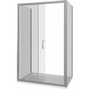 Душевой уголок Good Door Infinity WTW+SP 110х80 с поддоном, прозрачный, хром