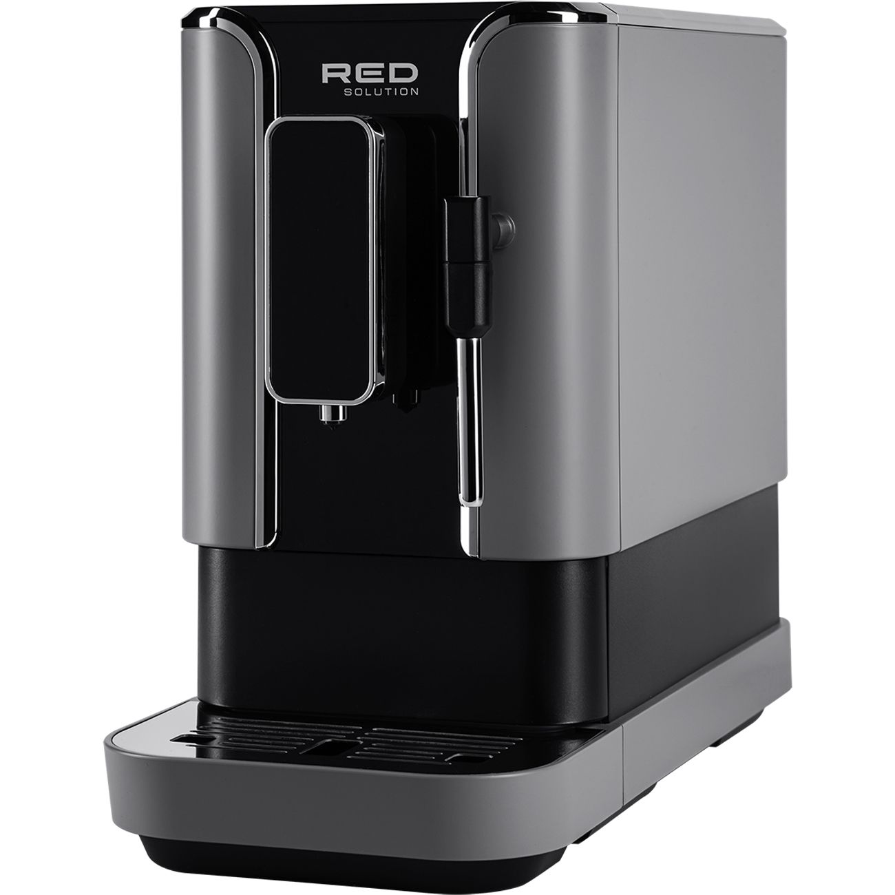 Кофеварка автоматическая Red Solution RCM-1540, 1.47 кВт, кофе зерновой, 1.1 л, капучинатор, серый/черный (RCM-1540)