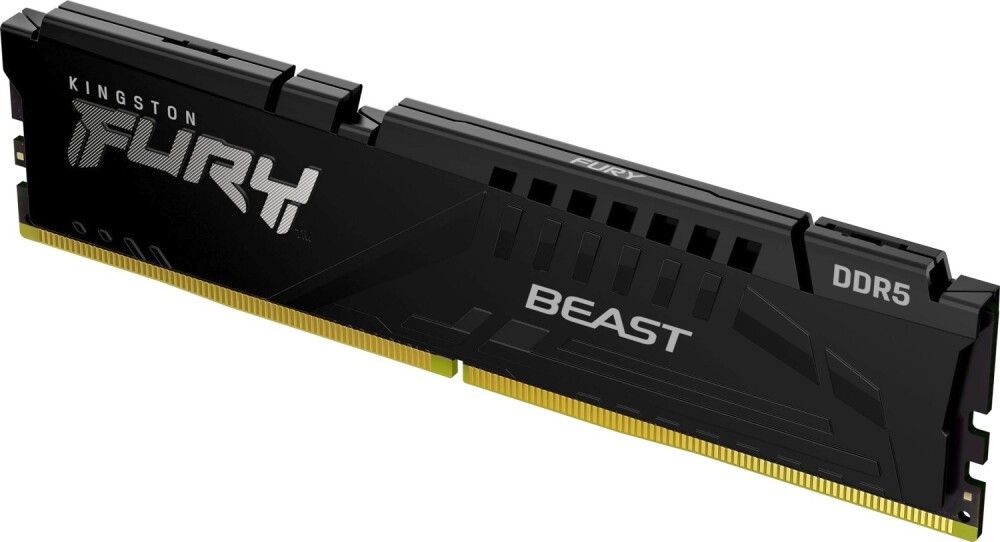 Память DDR5 DIMM 16Gb, 6400MHz, CL32, 1.4V, Kingston FURY Beast Black XMP (KF564C32BB-16) Retail