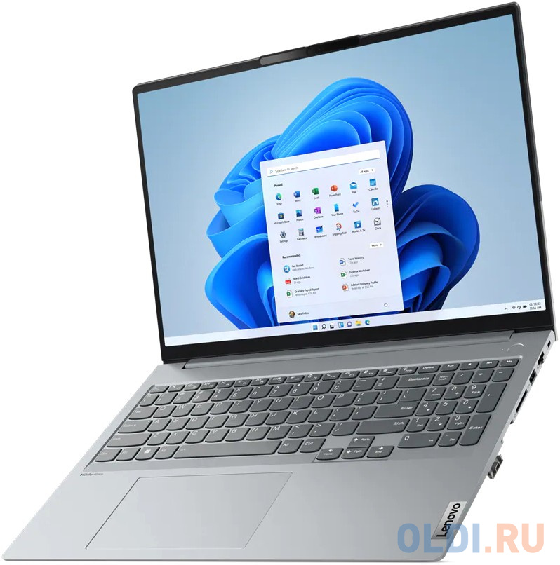 Ноутбук Lenovo ThinkBook 16 G4+ IAP Intel Core i5-1235U/16Gb/512Gb SSD/16" WUXGA IPS/WIFI/Win11 Pro Arctic Grey в Москвe