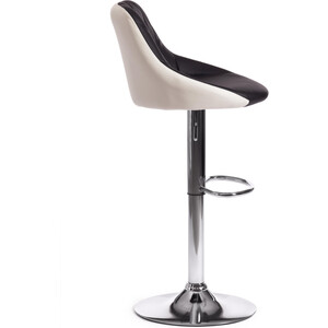 Барный стул TetChair Messy (mod. KY704C) металл/экокожа черный/белый/хром