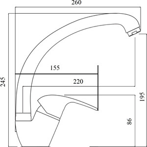 Кухонная мойка и смеситель GreenStone GRS-21-308, GS-002-308 черный