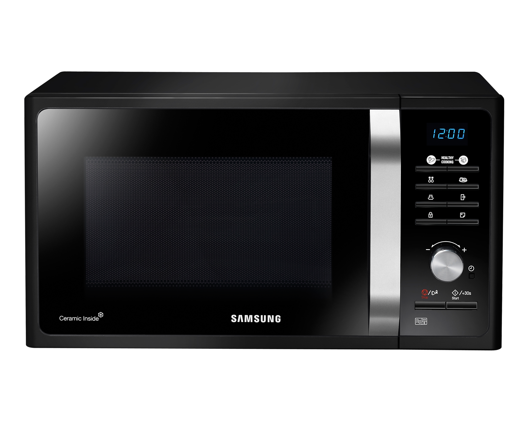 Микроволновая печь Samsung MS23F301TAK 23 л, 800 Вт, черный/серебристый (MS23F301TAK)