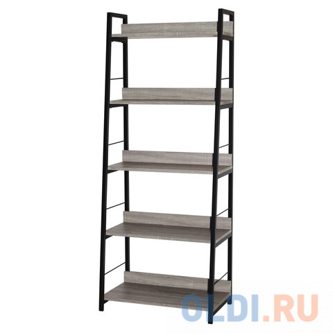 Стеллаж на металлокаркасе BRABIX "LOFT SH-003", 600х350х1500 мм, 5 полок, цвет дуб антик, 641235 в Москвe