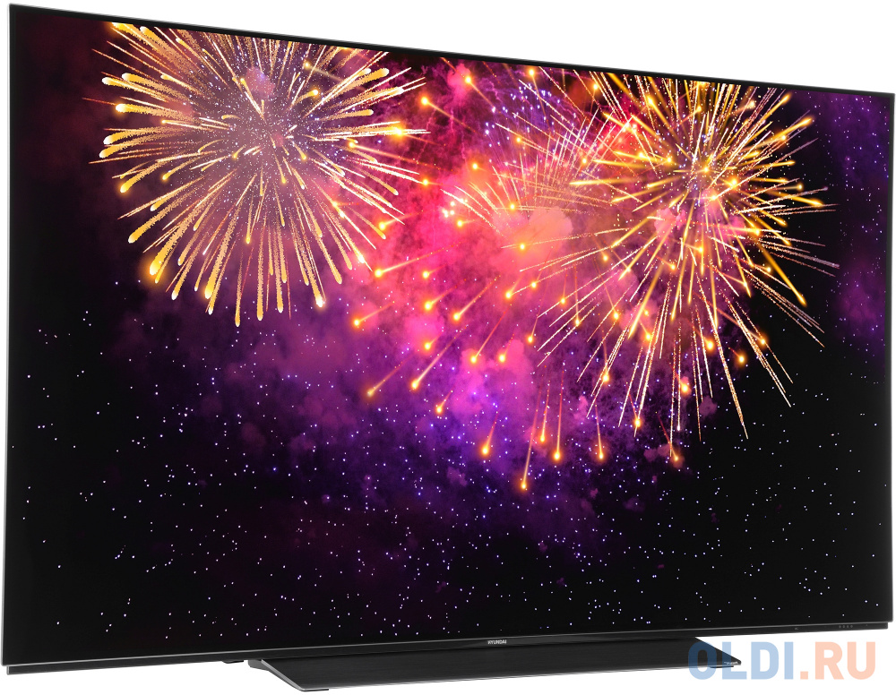 Телевизор OLED Hyundai 55" H-LED55OBU7700 Android TV Frameless черный/черный 4K Ultra HD 120Hz DVB-T DVB-T2 DVB-C DVB-S DVB-S2 USB WiFi Smart TV