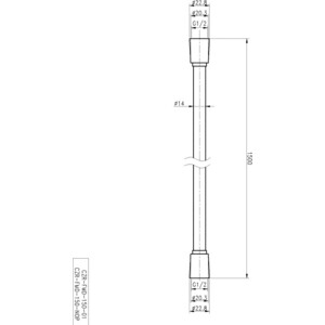 Душевой шланг Cezares 150 хром (CZR-FMD-150-01)