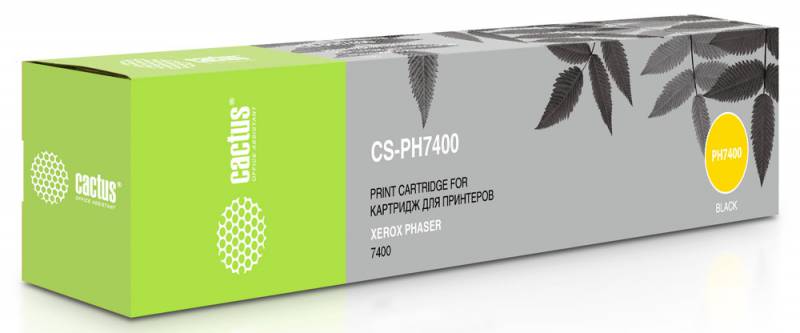 Картридж лазерный Cactus CS-PH7400 106R01080 черный (15000стр.) для Xerox Phaser 7400 в Москвe