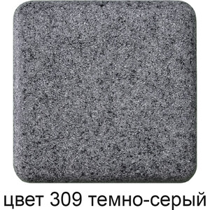 Кухонная мойка GreenStone GRS-76-309 темно-серая, с сифоном