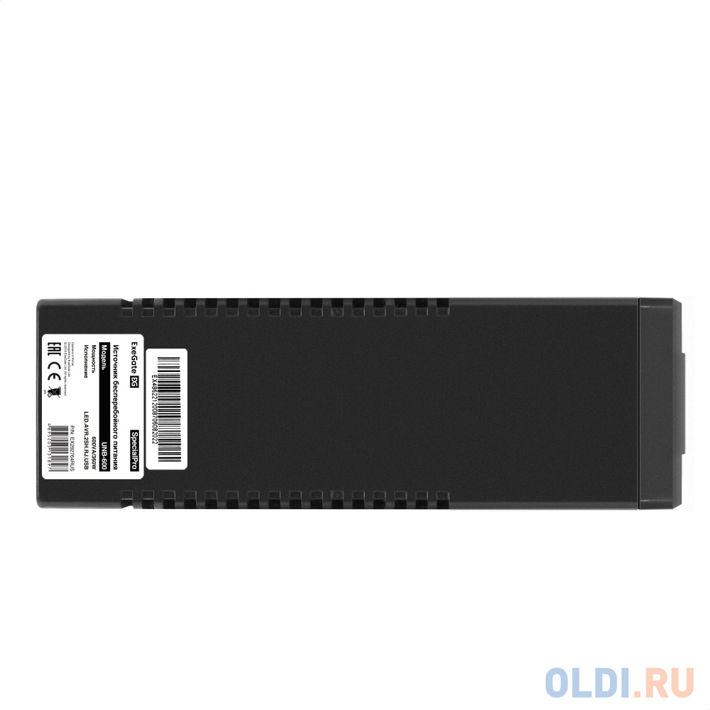 ИБП ExeGate SpecialPro UNB-600.LED.AVR.2SH.RJ.USB <600VA/360W, LED, AVR, 2*Schuko, RJ45/11, USB, Black>