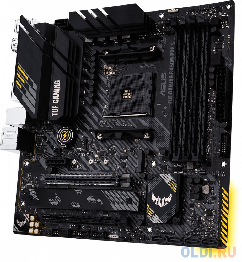 Материнская плата ASUS TUF GAMING B450M-PRO S Socket AM4 AMD B450 4xDDR4 2xPCI-E 16x 1xPCI-E 1x 4 mATX Retail