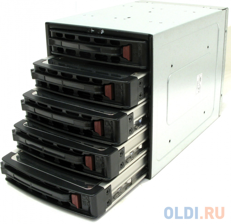 Корзина для жестких дисков Supermicro CSE-M35TQB 5x 3.5" Hot-swap в 3 отсека 5,25" для корпусов CSE-743/745/747/748