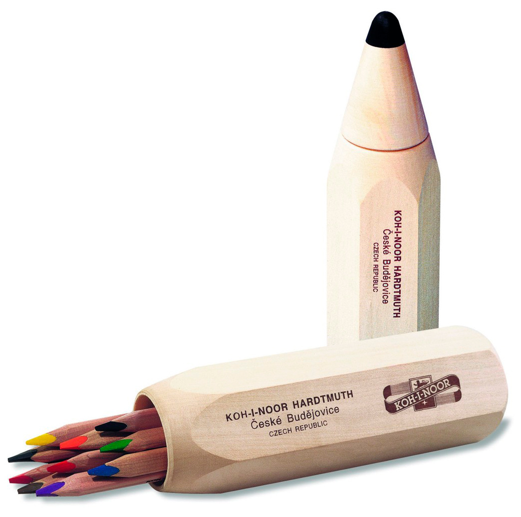 Набор цветных карандашей KOH-I-NOOR 7004, трехгранные, 10 шт., заточенные (7004010001DD)