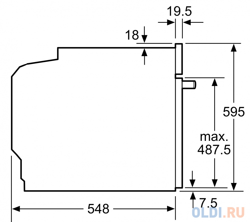 РОЗНИЧНЫЙ ЭКСКЛЮЗИВ!! С СВЧ, 59.5x59.5x54.8 см, 67л, дисплей, 9 режимов, 900 Вт, EcoClean, 3 стекла, сталь