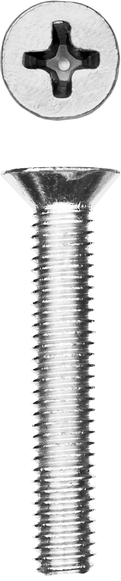 Винт с потайной головкой Зубр 303116-04-030, М4, 3 см, 965 DIN, 4 мм, оцинкованная сталь, 13 шт., фасовка (303116-04-030)