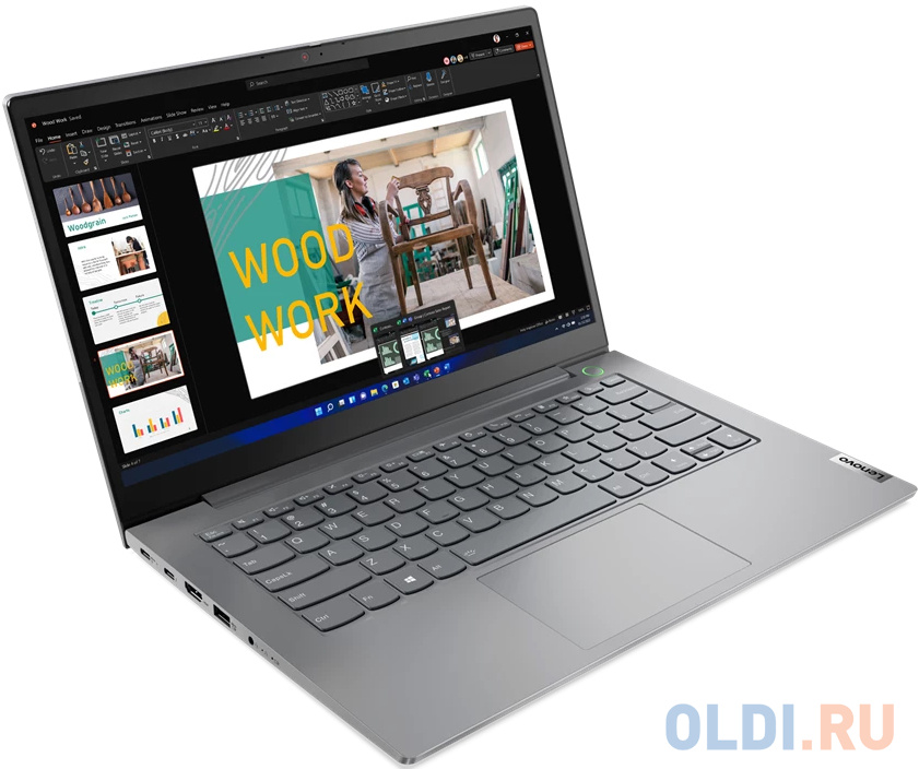 Lenovo ThinkBook 14 G4 IAP 14.0" FHD (1920x1080) IPS 300N, i3-1215U, 8GB DDR4 3200, 256GB SSD M.2, Intel UHD, Wifi, BT, FPR, TPM2, FHD Cam, 45Wh,